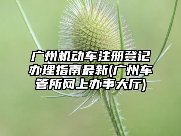 广州机动车注册登记